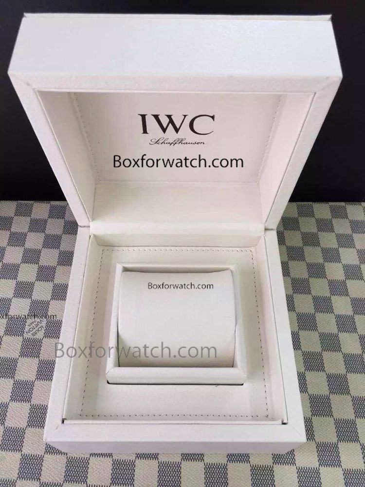 Replica IWC Watch Box Wholesale / IWC White Leather Case